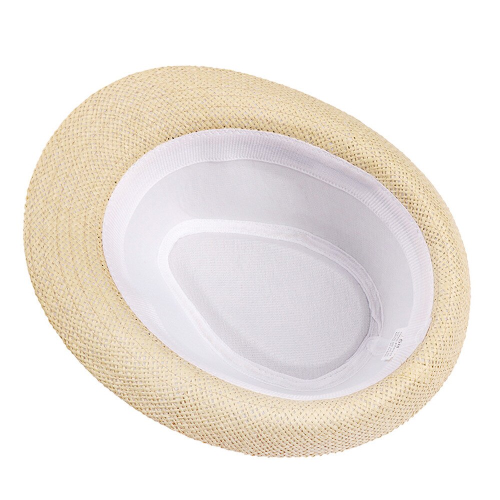 Hot Unisex Women Men Fashion Summer Casual Trendy Beach Sun Straw Jazz Hat Cowboy Fedora hat Gangster Cap | Vimost Shop.