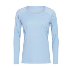 Naked-feel Fabric Skin Friendly Workout Yoga Long Sleeved Shirts Women Breathable Lightweight Loose Running Sport Tops