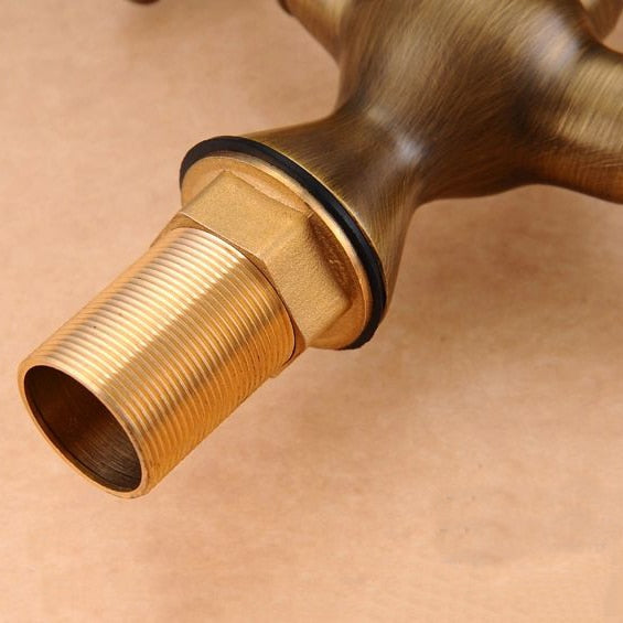 Kitchen Faucet Antique Bronze Brass Kitchen Sink Faucet Double Handle 360 Rotation Tall Spout Cold Hot Water Mixer