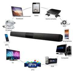 20W Wireless Column Bluetooth Speaker TV Soundbar Stereo Sound Home Theater Sound Bar TF USB For TV PC | Vimost Shop.