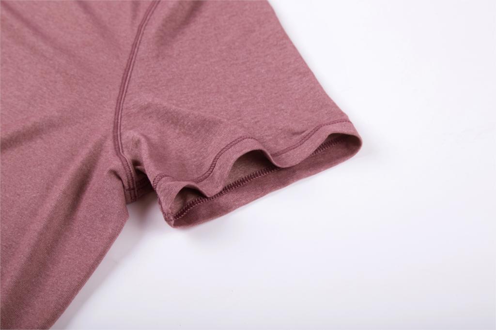 Women's Lightweight Heather Loose Fit Short Sleeve Sport Shirt Workout Top