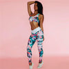 3d Printed Letter Yoga Set Running Sport Set Women Jogging Suits Fitness Clothing Sexy Women 2 Piece Workout Sets | Vimost Shop.