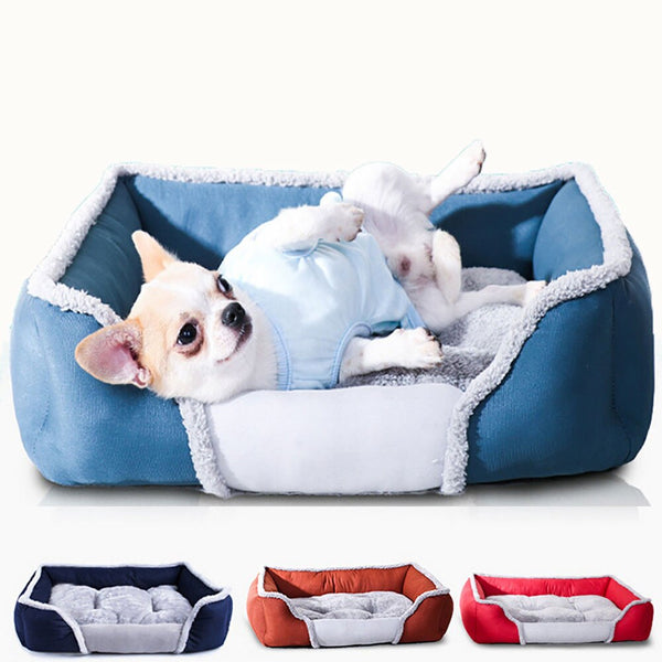 Pet Dog Bed For Large Dogs Washable Puppy Pet Cat Beds Mats Waterproof Dog House Kennel Autumn/Winter Warm Soft Dog Baskets Nest