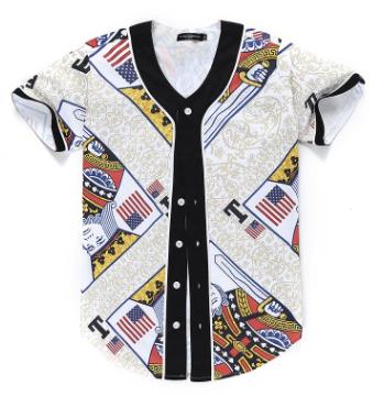 3D Short Sleeve T shirt Men Baseball Jersey Sport Slim Fit V Neck T-shirts Casual Streetwear Trendy Style | Vimost Shop.