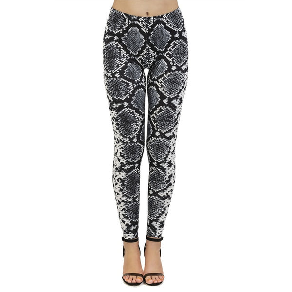 Fashion leggins mujer Snake Skin Printing legging sexy feminina leggins fitness Woman Flexible Pants workout leggings | Vimost Shop.