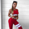 Women Tracksuit Solid Yoga Set Patchwork Running Fitness Jogging T-shirt Leggings Sports Suit Gym Sportswear Workout Clothes S-L | Vimost Shop.