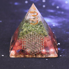 Orgonite Pyramid Helping Love Business Soothe Aura High Frequency Energy The Soul Yoga Meditation Decoration Gift | Vimost Shop.