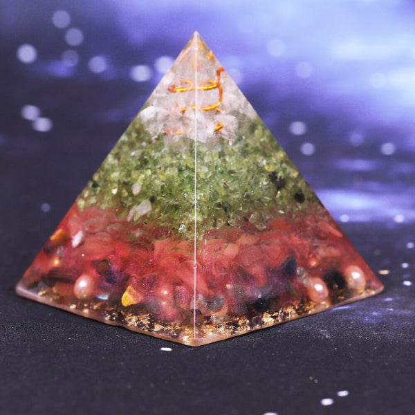Orgonite Pyramid Helping Love Business Soothe Aura High Frequency Energy The Soul Yoga Meditation Decoration Gift | Vimost Shop.