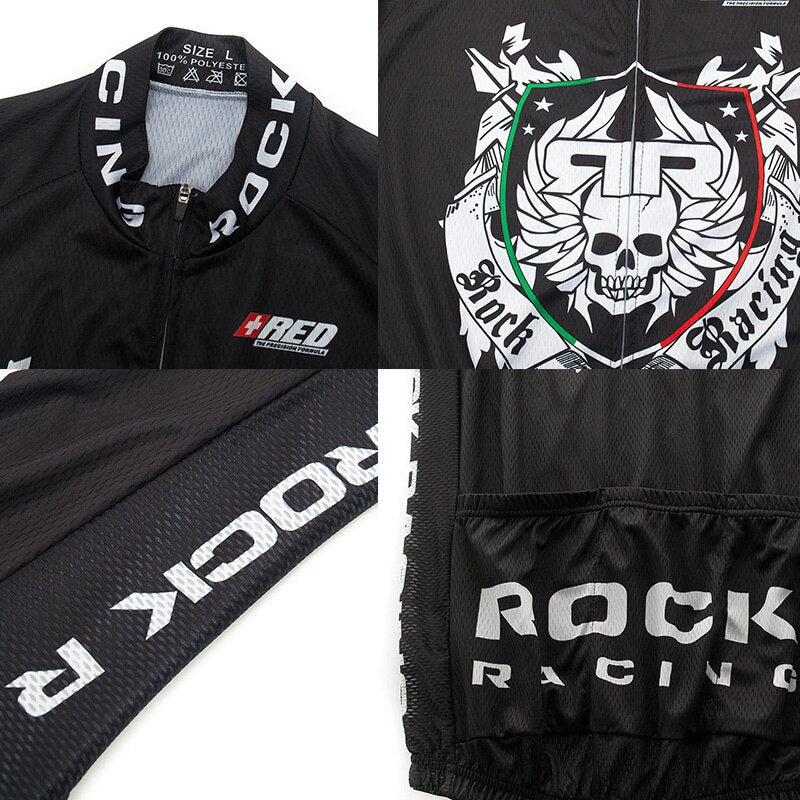 Rock Racing Cycling Clothing 9D Bib Set MTB Uniform Black Bicycle Clothes Quick Dry Bike Jersey Men's Short Maillot Culotte | Vimost Shop.