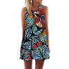 Flower Dress Women Leaf Boho Colorful Vestido Sexy Harajuku Sexy Party Womens | Vimost Shop.