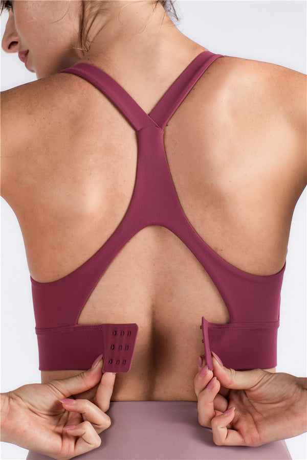 Yoga Bras Sports Tops Underwear Female Cross-back Buckle Running Shock-Resistant Sports Brassiere | Vimost Shop.