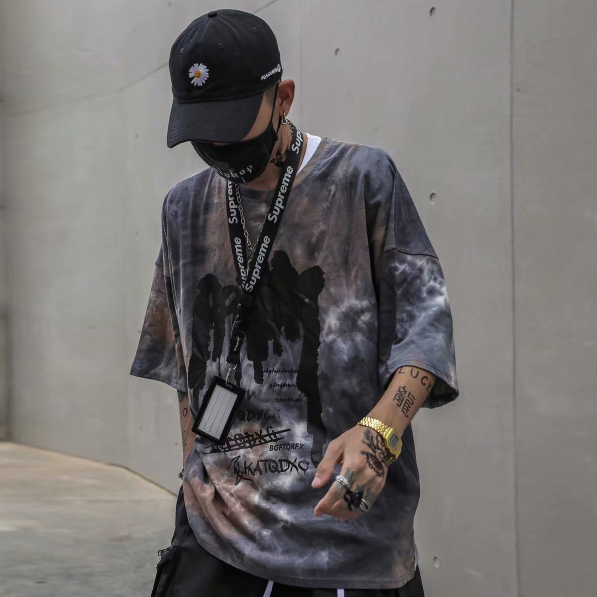 Tie Dye Print T Shirt Men Vintage Casual Cotton Tshirt Male Harajuku Streetwear Short Sleeve Shirts Hip Hop | Vimost Shop.