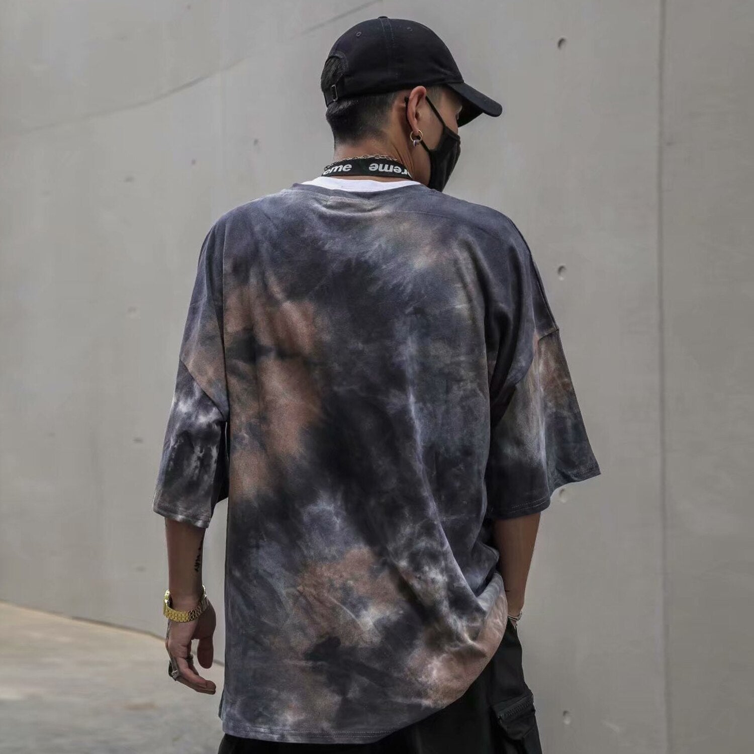 Tie Dye Print T Shirt Men Vintage Casual Cotton Tshirt Male Harajuku Streetwear Short Sleeve Shirts Hip Hop | Vimost Shop.