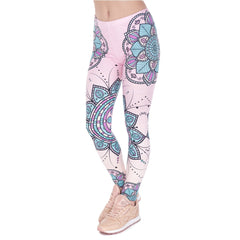 Fashion Women Legins Mandala Flower 3D Printing Legging Silm High Waist Woman Leggings | Vimost Shop.