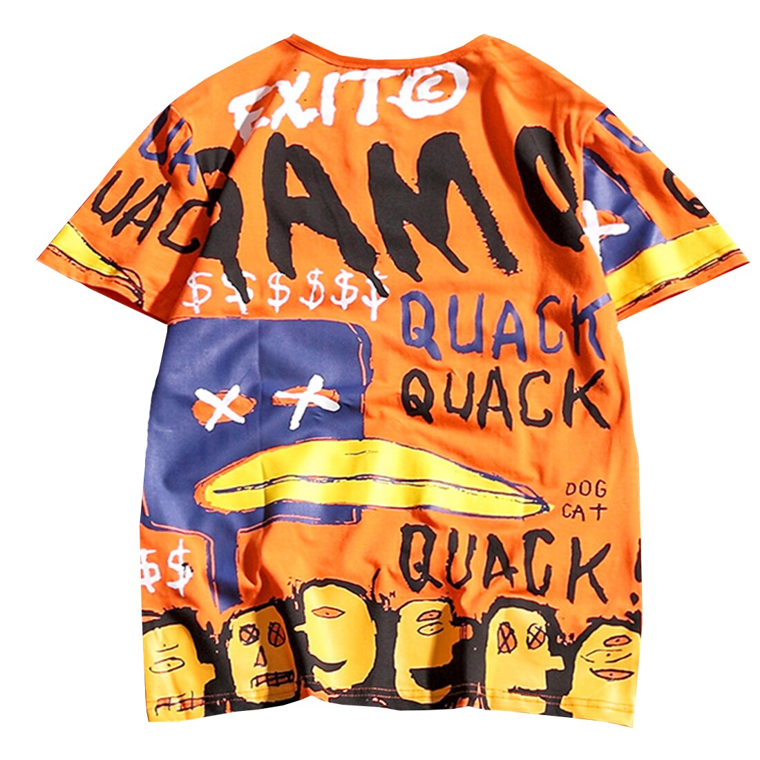 Streetwear T-shirt Men Women Graffiti 3d Print Tops Cotton Harajuku Short Sleeve Skateboard Hip Hop T-shirts | Vimost Shop.