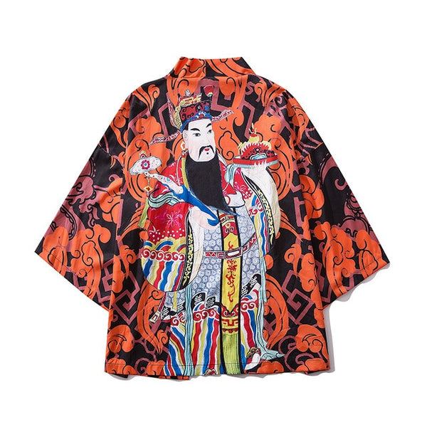 Japanese Style Crane Koi Kimono Tokyo Streetwear Haori Men Women Cardigan Japan Girl Robe Chinese Dragon Anime Clothes | Vimost Shop.