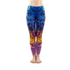 Fashion Women Blue Printing Mandala Leggings Sexy Workout Elasticity Pants Fitness Stretch Slim Bottoms | Vimost Shop.