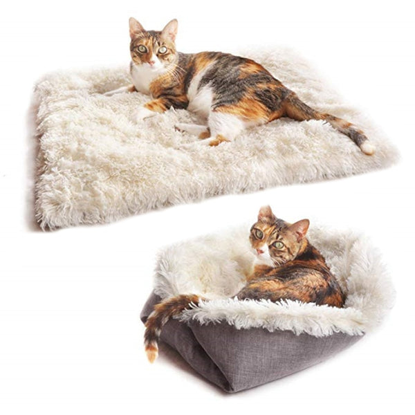 Pet Cat bed House Washable Winter Warm Pet Puppy Cushion Mat For Cats Kitten foldable Soft Dog bed Pets Supplies