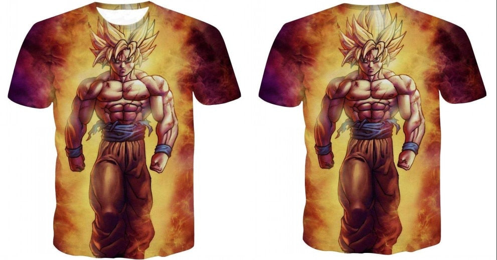 Super Saiyan Ultra Instinct Kids Goku Vegeta Printed Cartoon T-Shirt Top Tees Plus Size | Vimost Shop.