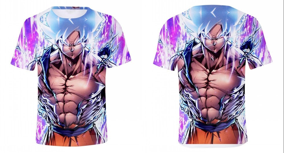 Super Saiyan Ultra Instinct Kids Goku Vegeta Printed Cartoon T-Shirt Top Tees Plus Size | Vimost Shop.
