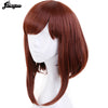 My Hero Academia OCHACO URARAKA Auburn Brown Short Straight Bob Synthetic Cosplay Wig Role Play Halloween Costume парик | Vimost Shop.