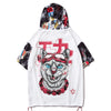Hip Hop Dark Cat Print Men T Shirt Harajuku Streetwear Hooded Tops Tees Casual Cotton Short Sleeve | Vimost Shop.