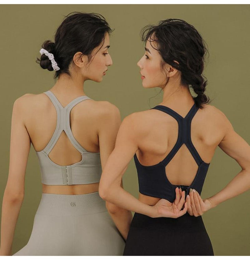 Sexy Sports Bra Solid Back Yoga Tank Top Women Fitness Dry Vest | Vimost Shop.