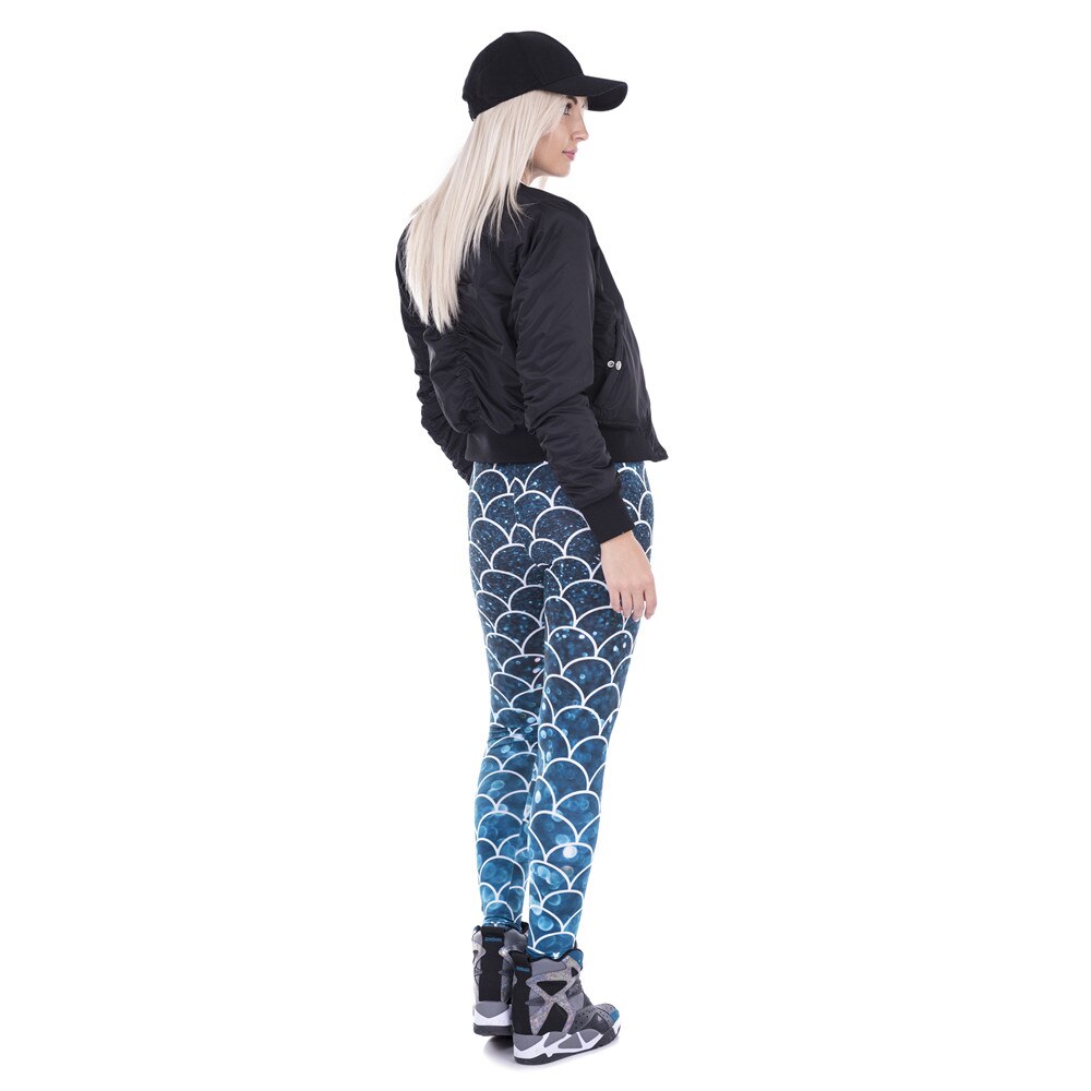 Fashion Women Leggings Mermaid Glitter Printed Legging Sexy Silm Fit Legins High Waist Elastic Women Pants 100% Brand New | Vimost Shop.