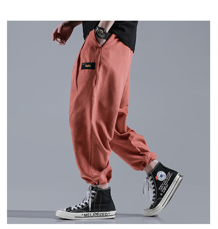 Men Jogger Solid color  Side Pockets Loose Style Men's Sweatpants Fashion Harajuku High Street Casual Pants 5 Colors | Vimost Shop.