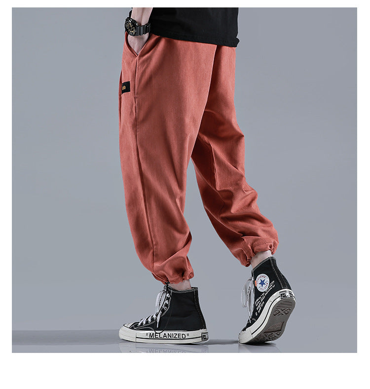 Men Jogger Solid color  Side Pockets Loose Style Men's Sweatpants Fashion Harajuku High Street Casual Pants 5 Colors | Vimost Shop.