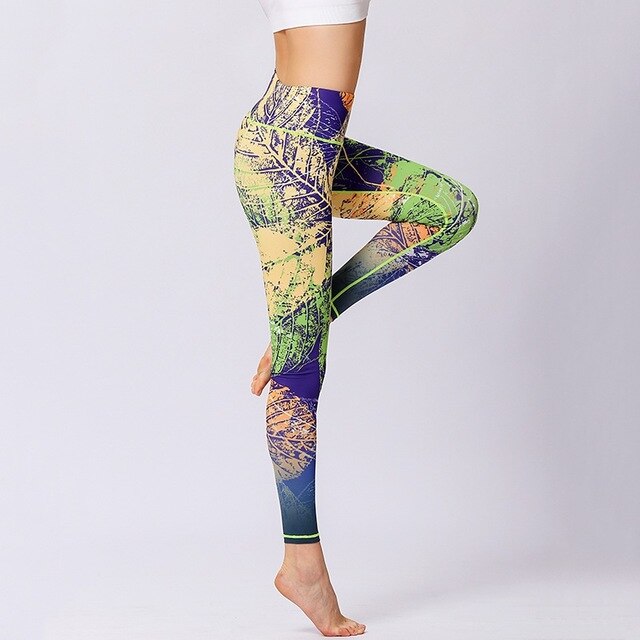 Women Yoga Pants Workout Leggings Fitness Sport Print Athletic Pants | Vimost Shop.