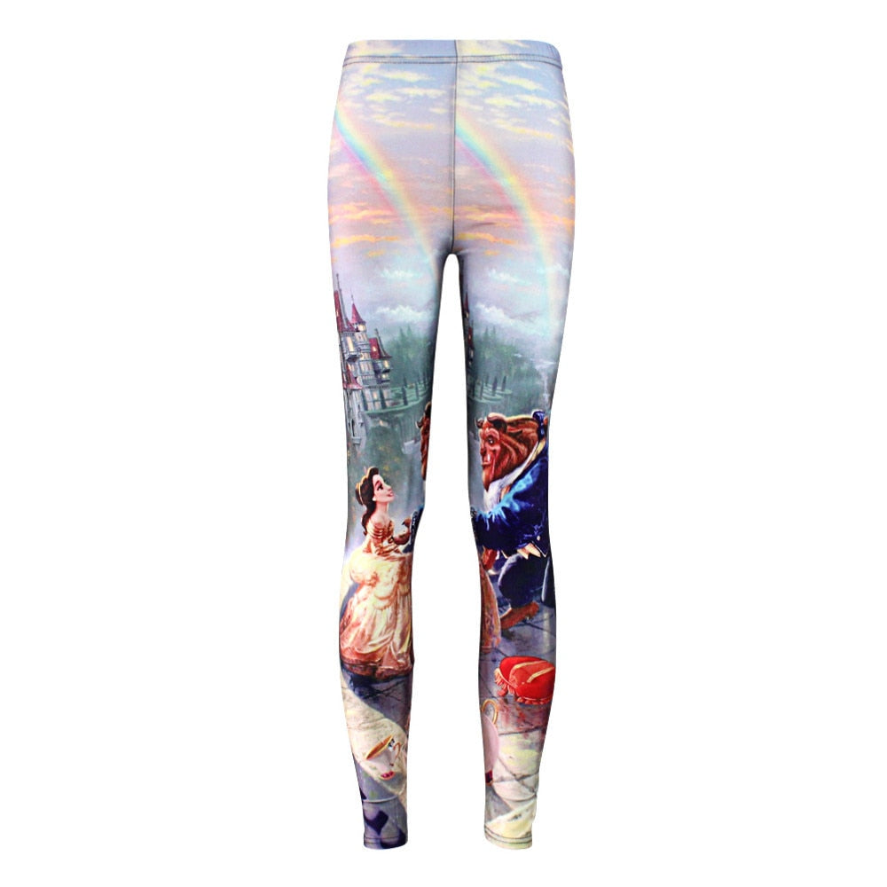 Plus size Summer leggings Women Hot Leggings Digital Print Popular Beauty | Vimost Shop.