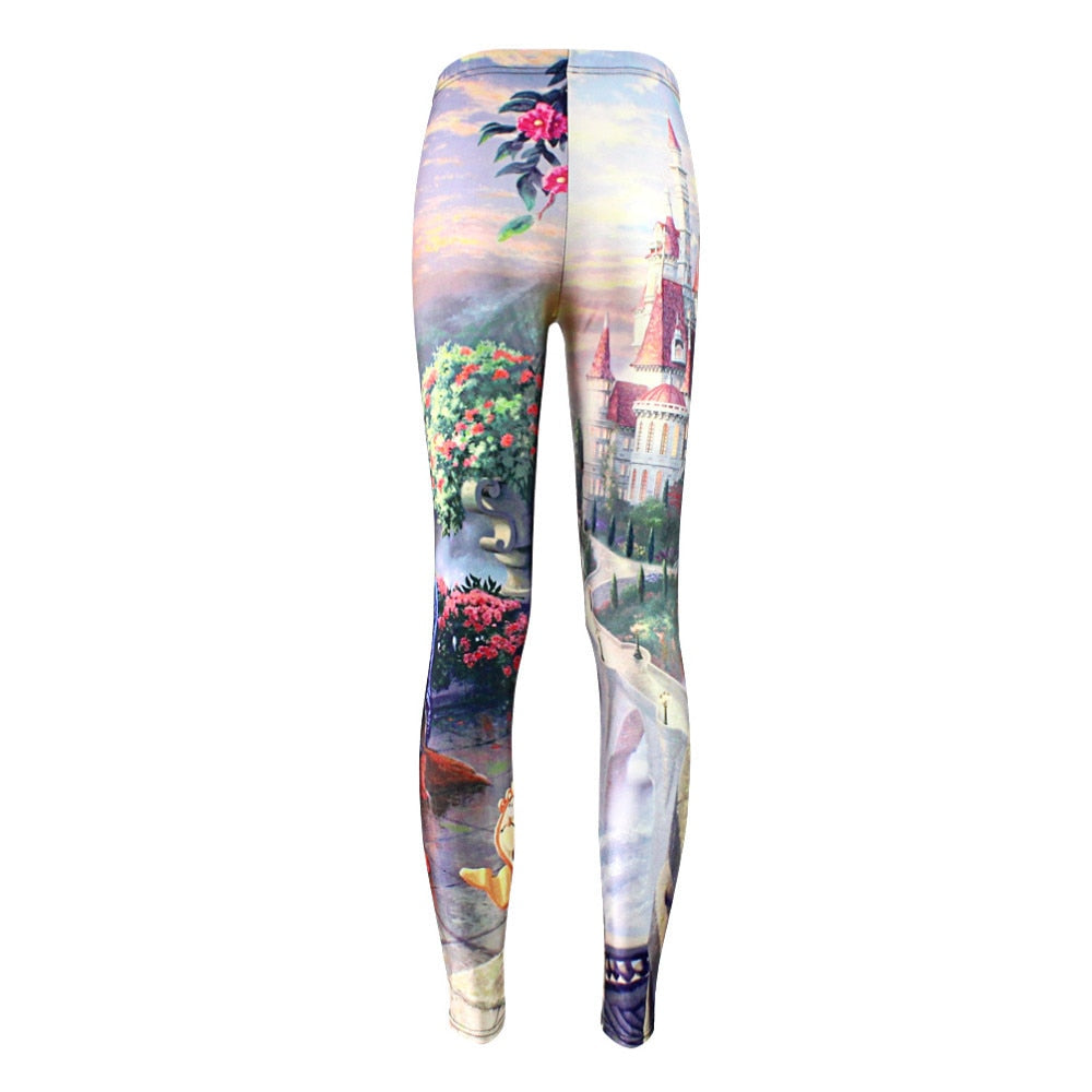 Plus size Summer leggings Women Hot Leggings Digital Print Popular Beauty | Vimost Shop.
