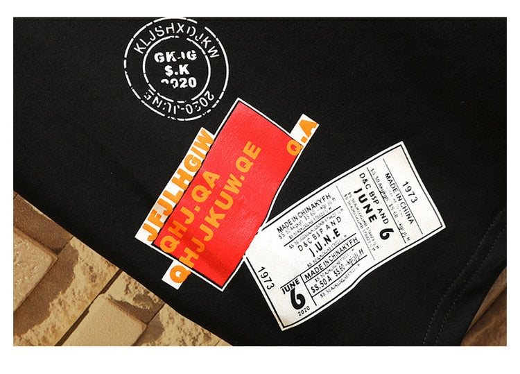 Men's Cotton Fashion Tshirt Mens Summer Hip Hop  T-shirts 5XL Casual Hipster T Shirt Tee Man Oversized Tops & Tees Streetwear | Vimost Shop.