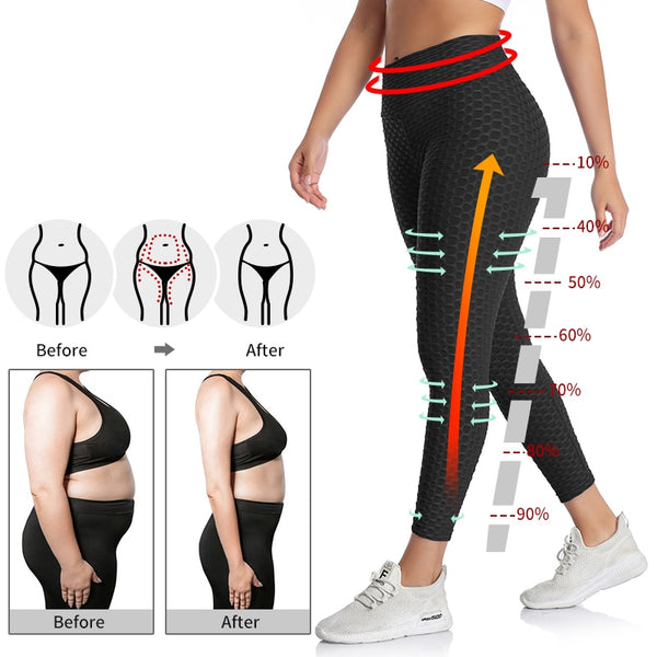 Women Fitness Female Leggings Polyester Ankle-Length Breathable Pants Leggins Standard Fold Push Up Legging | Vimost Shop.