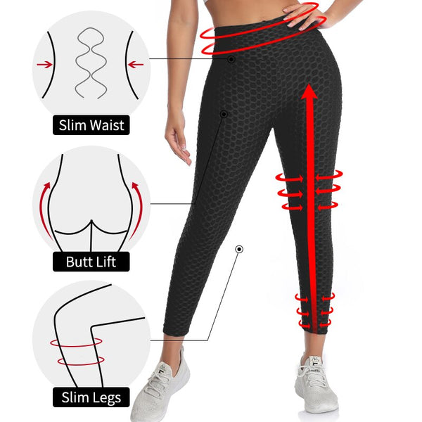 Women Fitness Female Leggings Polyester Ankle-Length Breathable Pants Leggins Standard Fold Push Up Legging | Vimost Shop.