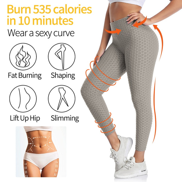 Women Fitness Female Leggings Polyester Ankle-Length Breathable Pants Leggins Standard Fold Push Up Legging | Vimost Shop.