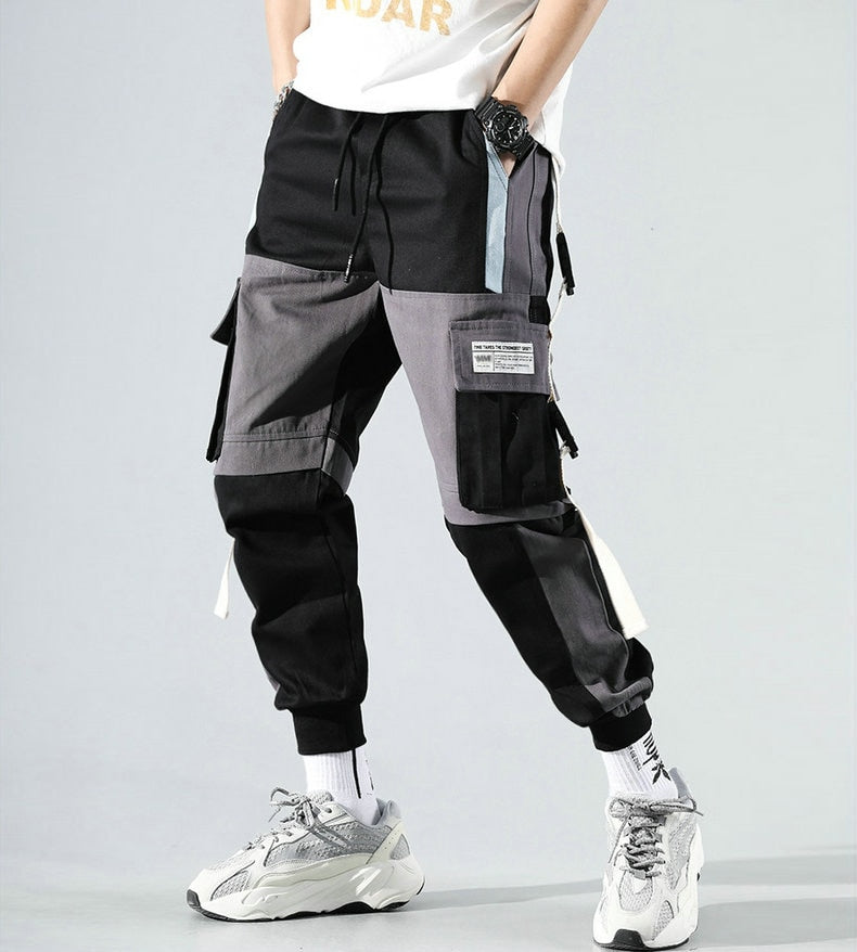 Spring Summer Mens Harem Pants Streetwear Jogger Multi-pocket Ribbons Trousers Men Hip Hop Sweatpants Trousers | Vimost Shop.