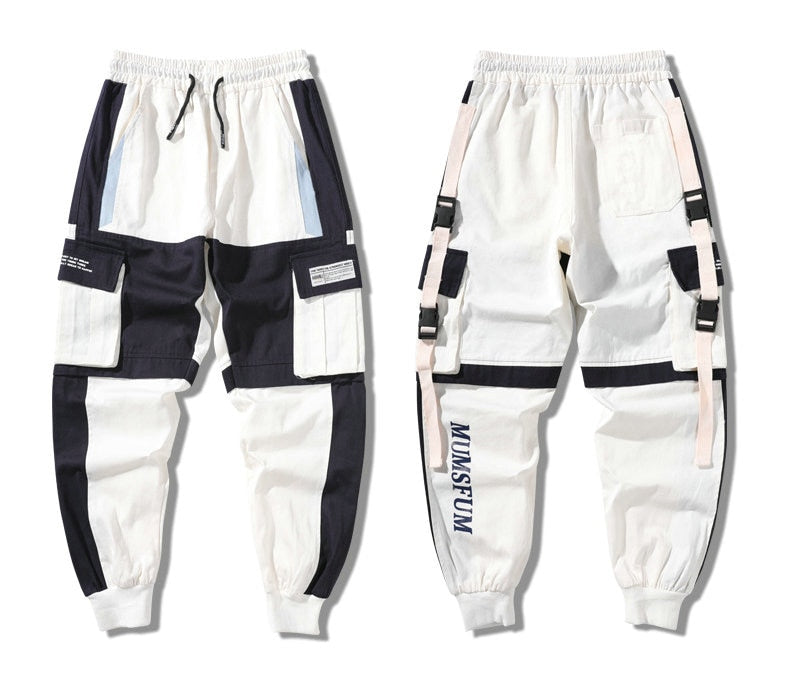 Spring Summer Mens Harem Pants Streetwear Jogger Multi-pocket Ribbons Trousers Men Hip Hop Sweatpants Trousers | Vimost Shop.