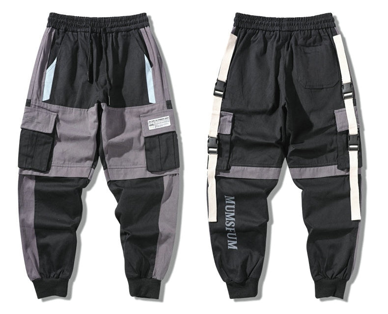 Spring Summer Mens Harem Pants Streetwear Jogger Multi-pocket Ribbons Trousers Men Hip Hop Sweatpants Trousers | Vimost Shop.