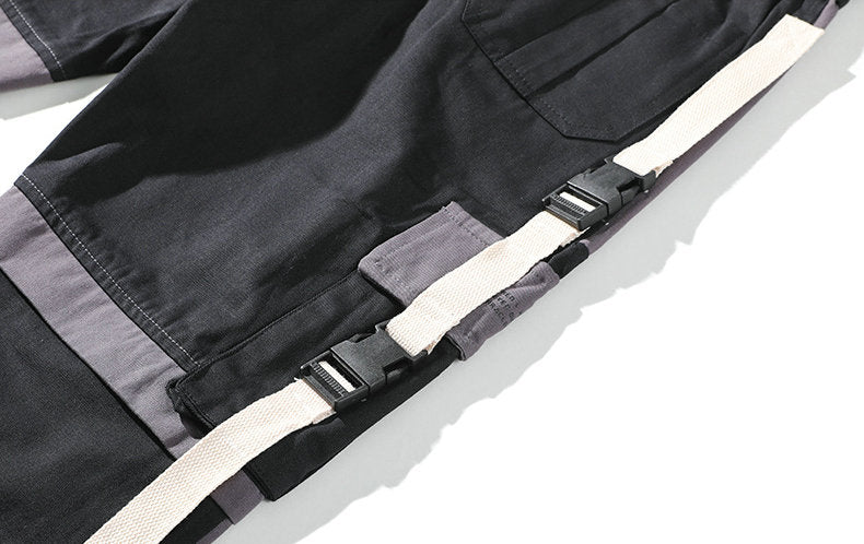 Spring Summer Mens Harem Pants Streetwear Jogger Multi-pocket Ribbons Trousers Men Hip Hop Sweatpants Trousers | Vimost Shop.