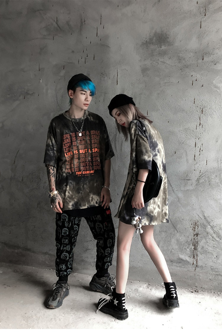 Hip Hop Tops Tees Men Casual Vintage Tshirts Summer Streetwear Pullover Couple Wear T-shirts Print Cotton | Vimost Shop.