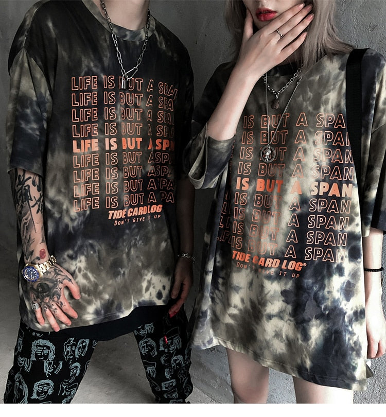 Hip Hop Tops Tees Men Casual Vintage Tshirts Summer Streetwear Pullover Couple Wear T-shirts Print Cotton | Vimost Shop.