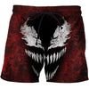 3d Printed Venom Shorts for Men Women Summer Beach Shorts Cool Short Trousers Comfortable Streetwear Unisex | Vimost Shop.