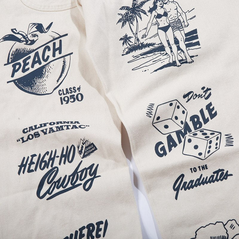 Men High Street Elastic Waist Fashion Baggy Hip Hop Style Men Streetwear | Vimost Shop.