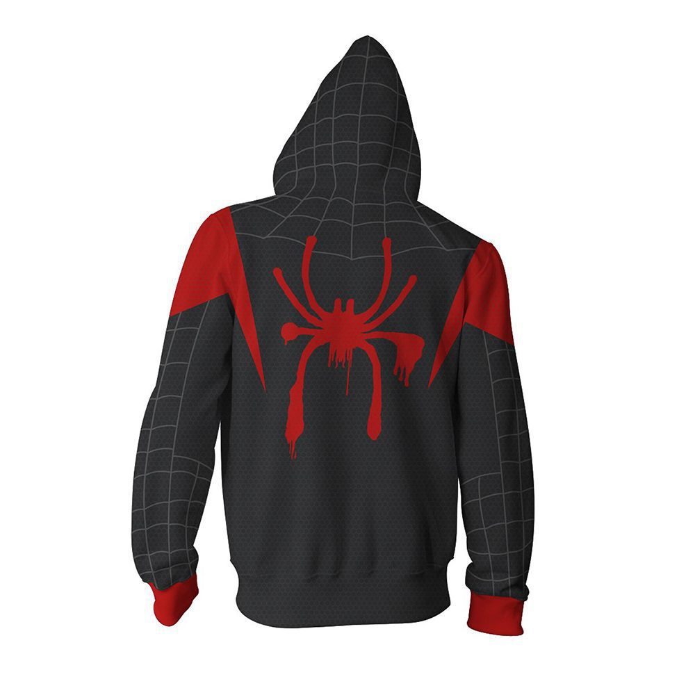 Superhero Iron Man Spiderman Clothes Mens Hoodies Zipper Sweatshirt 3D Peter Parker Miles Morales Hoodie Jackets Casual Coats | Vimost Shop.