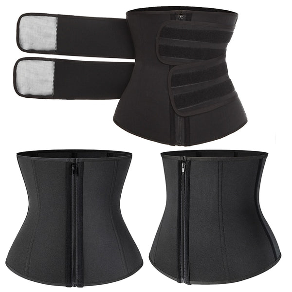 Steel Boned Waist Corset Trainer Sauna Sweat Sport Girdle Cintas Modeladora Women Weight Loss Lumbar Shaper Workout Trimmer Belt | Vimost Shop.