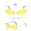 Fashion Rimless Sunglasses Women New Vintage Unique Tears Shape Steampunk Sunglasses Female Gafas Shades UV400 Oculos Feminino | Vimost Shop.