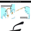 Fashion Rimless Sunglasses Women New Vintage Unique Tears Shape Steampunk Sunglasses Female Gafas Shades UV400 Oculos Feminino | Vimost Shop.