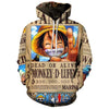 Anime One Piece Hoodies 3D Print Pullover Sweatshirt Monkey D Luffy Ace Sabo Shanks Law Battle Tracksuit Outfit Casual Outerwear | Vimost Shop.